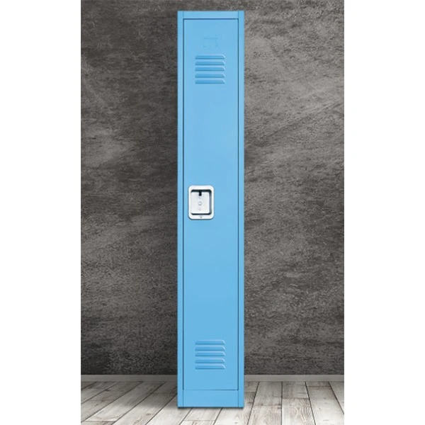 Blue single-door steel locker Blue single-door steel locker